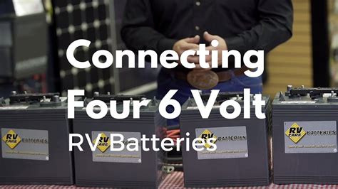 How To Connect Four 6 Volt Rv Batteries Youtube