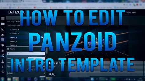 How To Edit Panzoid Intro Template Tutorial Introfactory Youtube