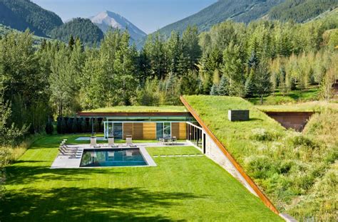 Sustainable Home with 2 Landscaped Roofs conceals Private ...