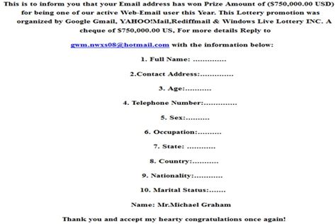 Encuentre y compre yahoo rediffmail.com en libro gratis con precios bajos y buena calidad en todo el mundo. This Is To Inform You That Your Email Address Has Won Prize Amount 0f ($750,000.00 USD) - Google ...