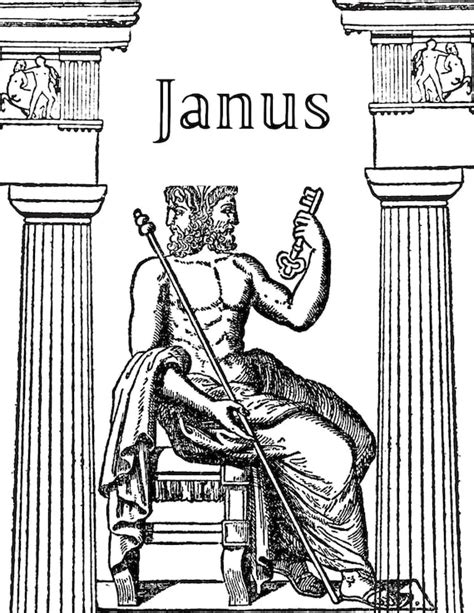 Janus Roman God Printable Etsy