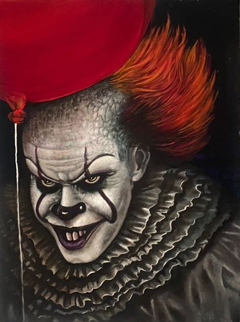 Art And Collectibles Oil It Pennywise Painting Painting Pe