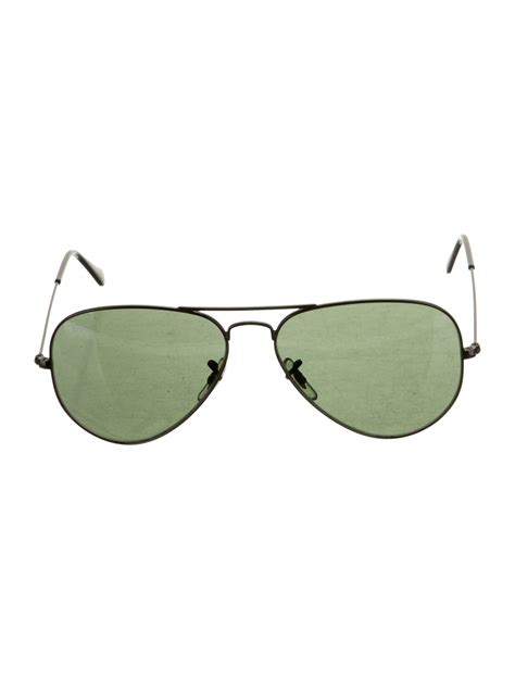ray ban large metal aviator sunglasses black sunglasses accessories wrx66071 the realreal