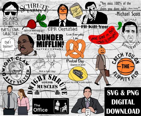 The Office Svg Bundle The Office Svg The Office Png The Office The