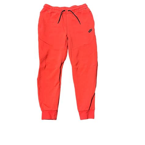 Nike Tech Pants Red Tech Nike Depop