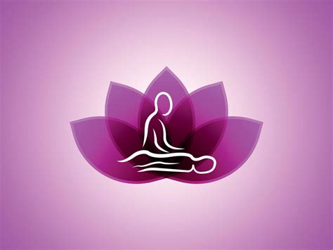 Body Massage Spa Logo Vector Body Relaxing Massage Therapy Logo Pink Color Gradient 16470369
