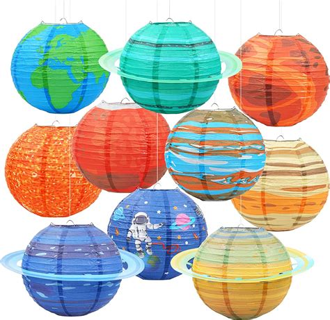 Planet Paper Lanterns Outer Space Party Decorations Solar System
