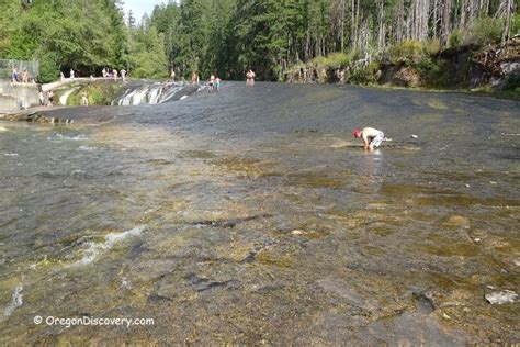 South Umpqua Falls Water Slide And Swimming Oregon Discovery