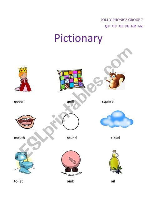 The letter sounds are split into seven groups as shown below. Jolly Phonics 7 sounds group pictionary - ESL worksheet by riso