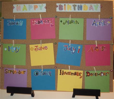 Happy Birthday Chart For My Classroom Love How The Letters Are On