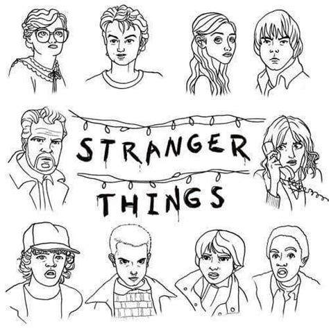 Printable Stranger Things Coloring Pages Pdf Free Stranger Things