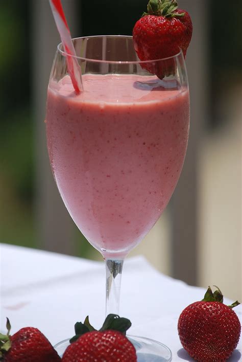 Blend the ingredients together until there are no large chunks. My story in recipes: Strawberry Banana Smoothie