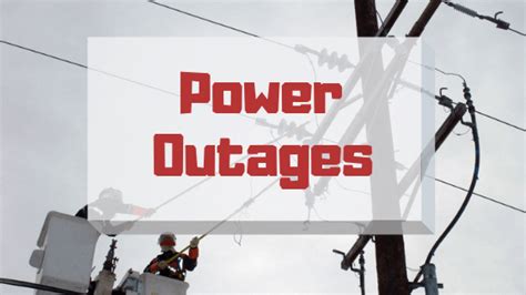 Pgande Planned Power Outages Cd And Power