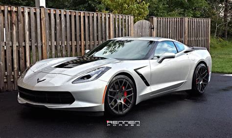 Tuningcars Blade Silver Corvette Stingray By Rennen Forged