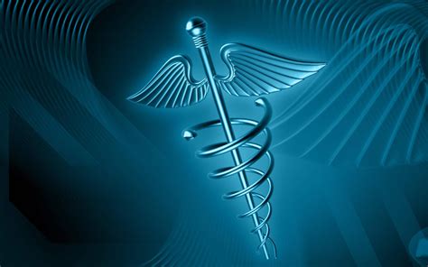 Download Aesthetic Blue Medical Staff Logo Wallpaper