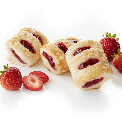 Pillsbury Frozen Strudel Bites Dough Sugared Strawberry Cream Cheese