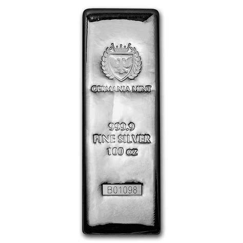 Buy 100 Oz Silver Bar Germania Mint Serialized Apmex
