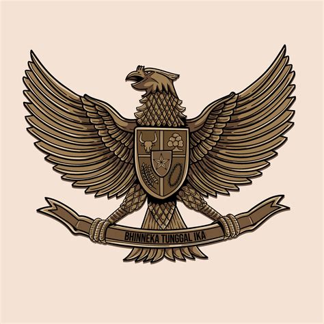 Garuda Pancasila Symbol Of Indonesia Country 33198119 Vector Art At