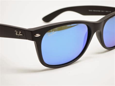 Ray Ban Rb 2132 New Wayfarer 62217 Blue Mirrored Sunglasses I Love
