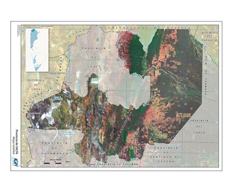 Mapa Satelital De Salta Instituto Geográfico Nacional De La República