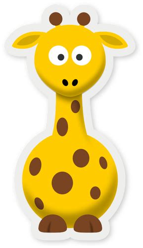 Cartoon Giraffe Image Public Domain Vectors