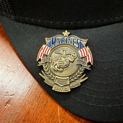 Us Marines Veterans Day Pin Fallenyetnotforgotten