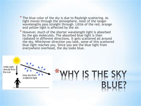 Ppt Why Is The Sky Blue Powerpoint Presentation Free Download Id
