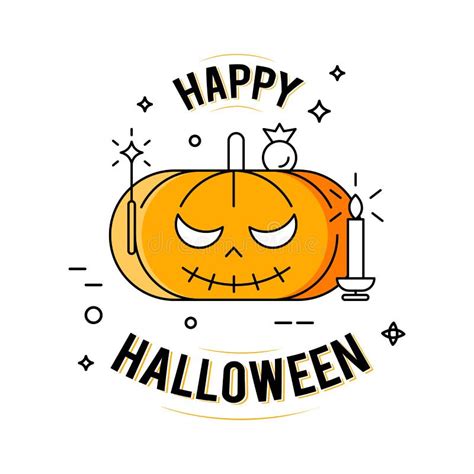 Happy Halloween Illustration Stock Vector Illustration Of Design