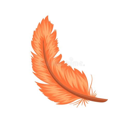 Set Of Colorful Feathers Different Shapes And Colors Cartoon And Flat