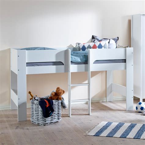 Solid thuka mid sleeper bed with mattress, topper and anglep. Kidspace cyber mid-sleeper kids bed frame | Queen sleeper sofa