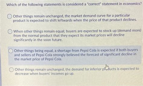 Solved Which Of The Following Statements Is Not Considered Chegg Com