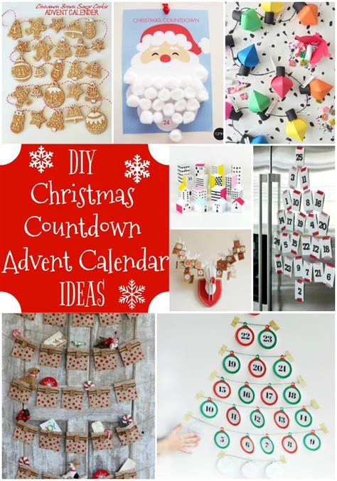 Diy Christmas Countdown Advent Calendar Ideas Giggles Galore