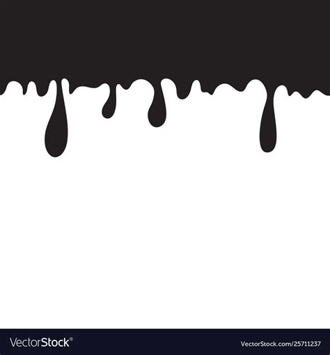 Paint Drips Silhouette