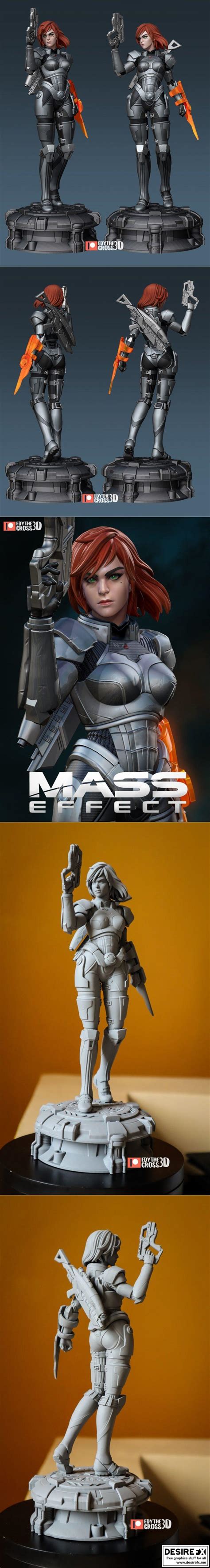 Desire Fx 3d Models Female Shepard Mass Effect