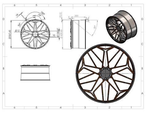 Wheel Rim 3d Cad Model Library Grabcad