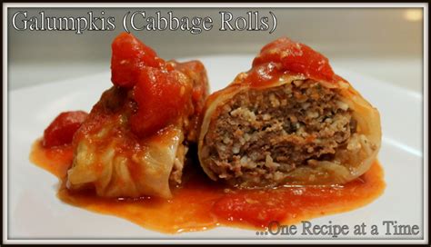 Learning The Ropesone Recipe At A Time Galumpkis Stuffed Cabbage Rolls