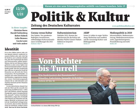 Ein jugendschutzgesetz für arbeit, arbeitszeit oder urlaub gibt es nicht. Ausgabe: Nr. 12/2020-01/2021 | Deutscher Kulturrat