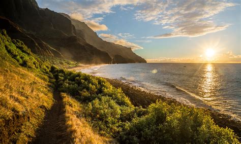 Coast Mountains Sunrises And Sunsets Scenery Hawaii