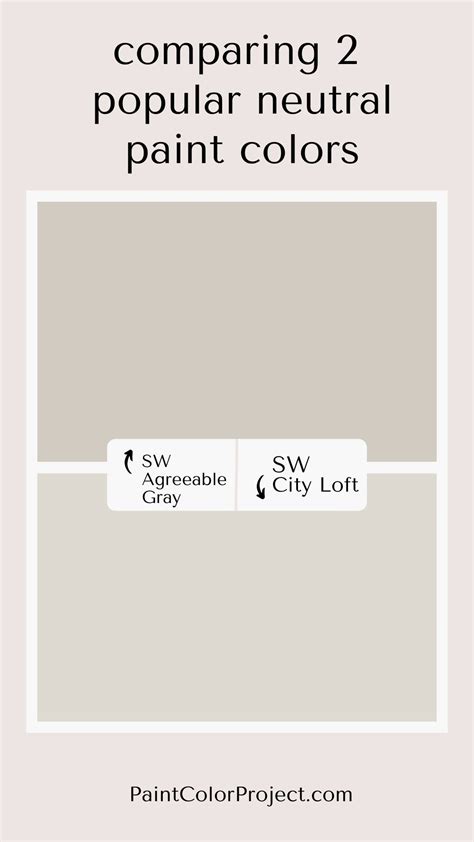 Sherwin Williams City Loft Vs Agreeable Gray The Paint Color Project