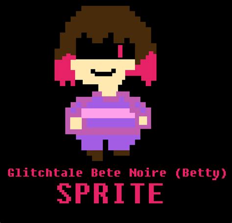 Glitchtale Bete Noire Evil Betty Sprite By Kanichi Meowmeow On Deviantart