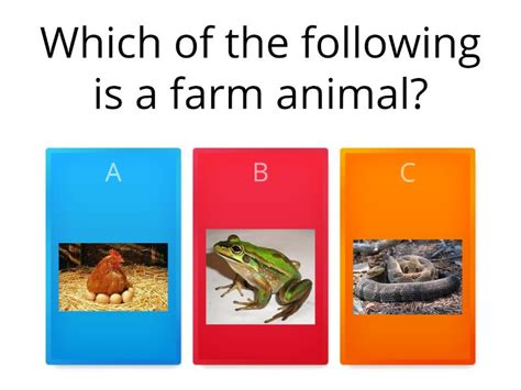 Identify Farm Animals Quiz