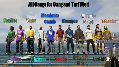All Gangs For Gang And Turf Mod Gta5