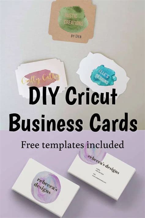 Free Business Card Template For Cricut