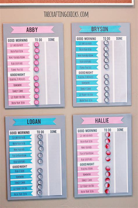 Diy Chore Chart Printable Chore Chart Ideas Easy Diy Chore Board
