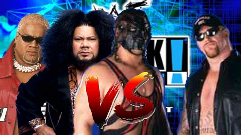 Wwf Just Bring It Caw Matches Rikishi Haku Vs Undertaker Kane Youtube