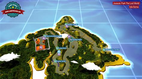Introduction And Map Jurassic Park The Lost World Secrets In Free Roam Lego Jurassic