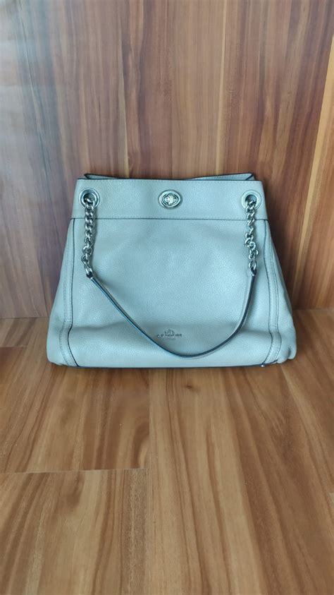 Coach Turnlock Edie Shoulder Bag In Polished Pebble Leather Coach