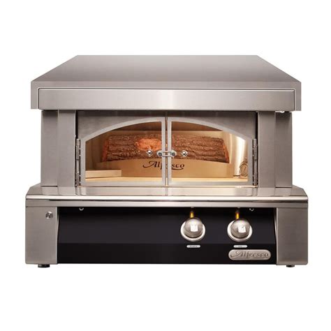 Alfresco 30 Inch Built In Natural Gas Outdoor Pizza Oven Plus In Jet