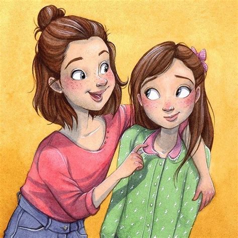 Julie Mellan Illustration En Instagram “two Sisters Cover Of A