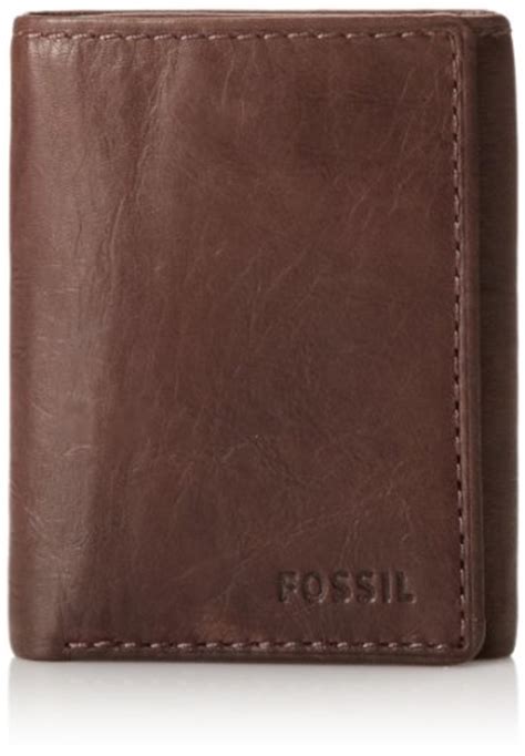 Fossil Ingram Extra Capacity Trifold Mens Wallet Brown